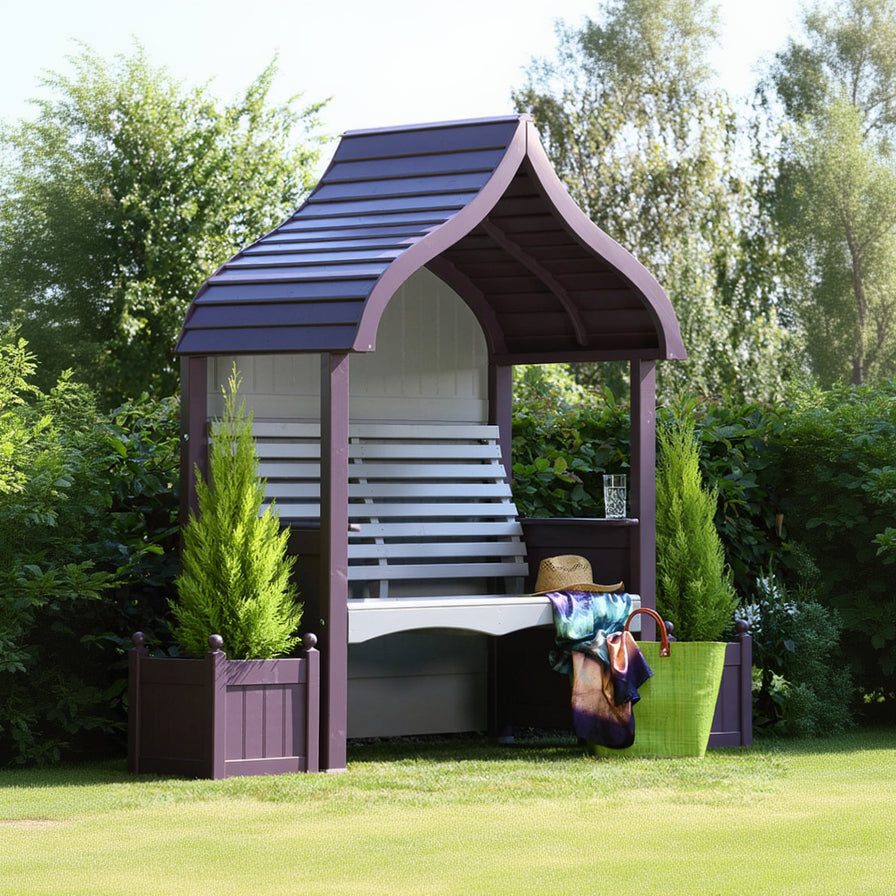 AFK Garden Products Orchard Arbour and Planter Set Lavender and Stone