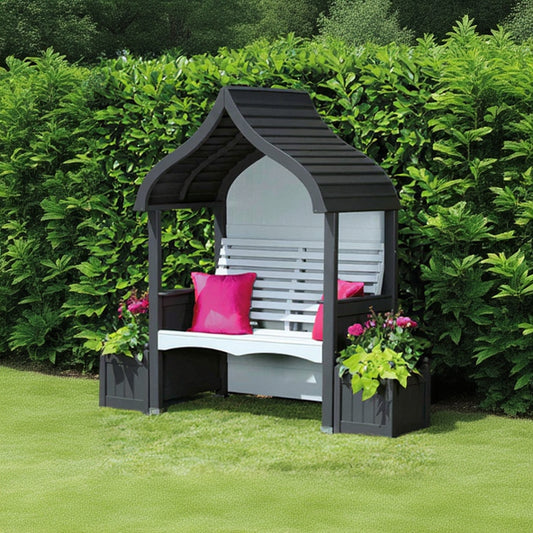 AFK Garden Products Orchard Arbour Charcoal and Stone