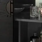 Gallery Direct Boho Boutique Cocktail Cabinet in Black