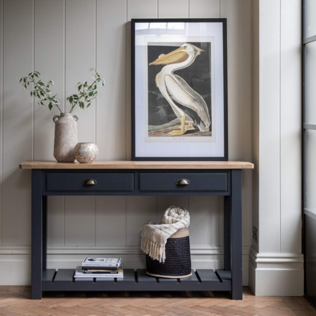 Gallery Direct 2 Drawer Console Table in Meteor