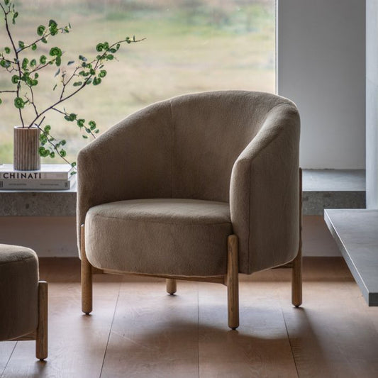 Gallery Direct Tindon Armchair in Alaska Khaki