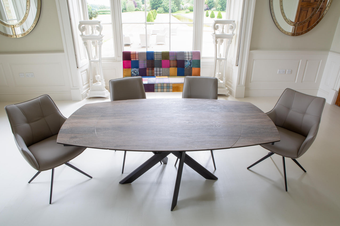 Carlton Furniture Milan Small Extending Dining Table