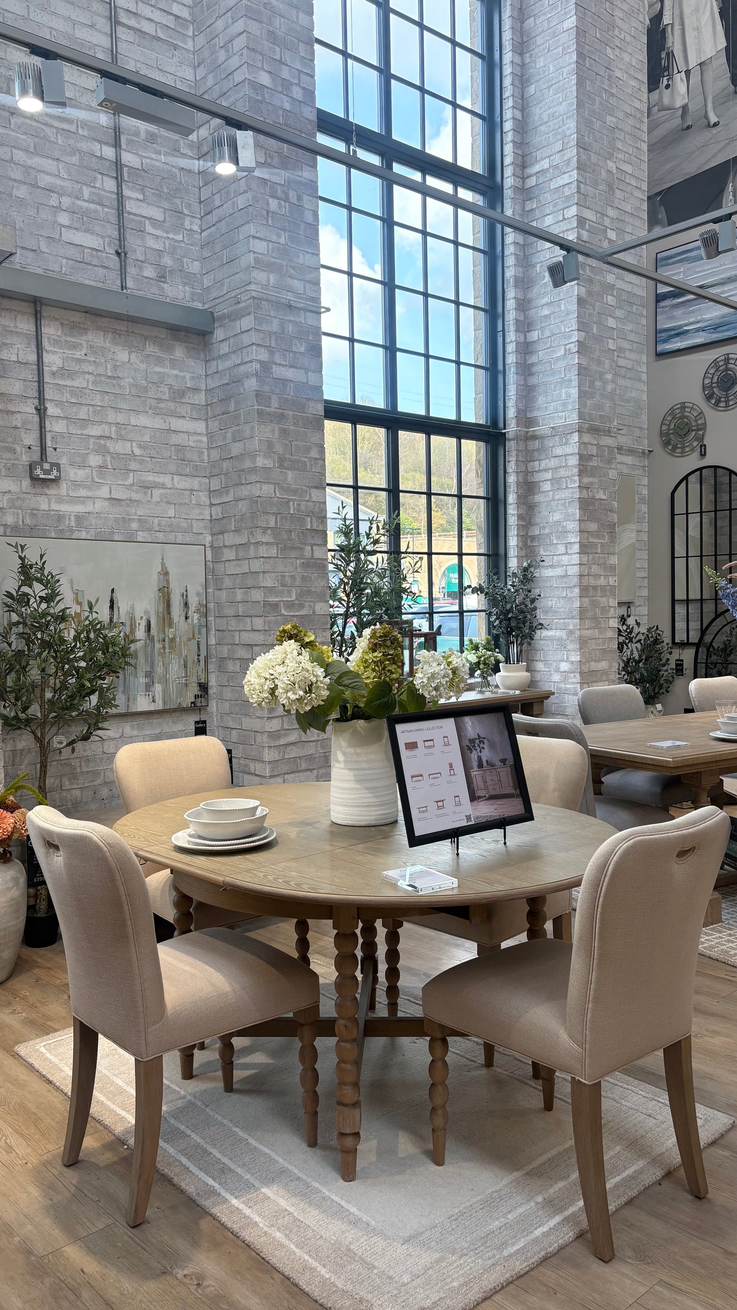 Gallery Direct Artisan Round Extending Dining Table