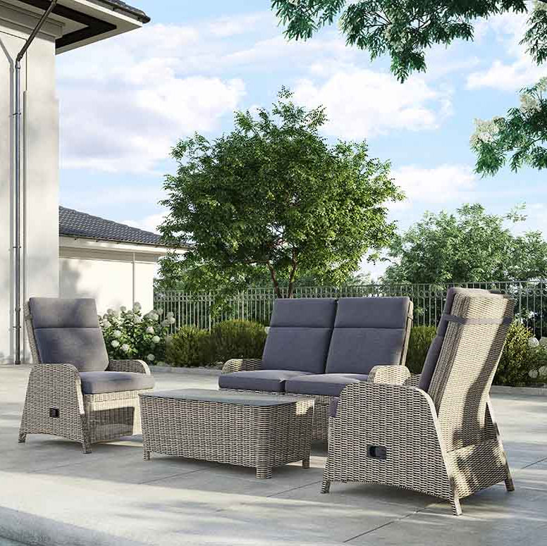 Royal Garden Verando Lounge Set in Dark Grey