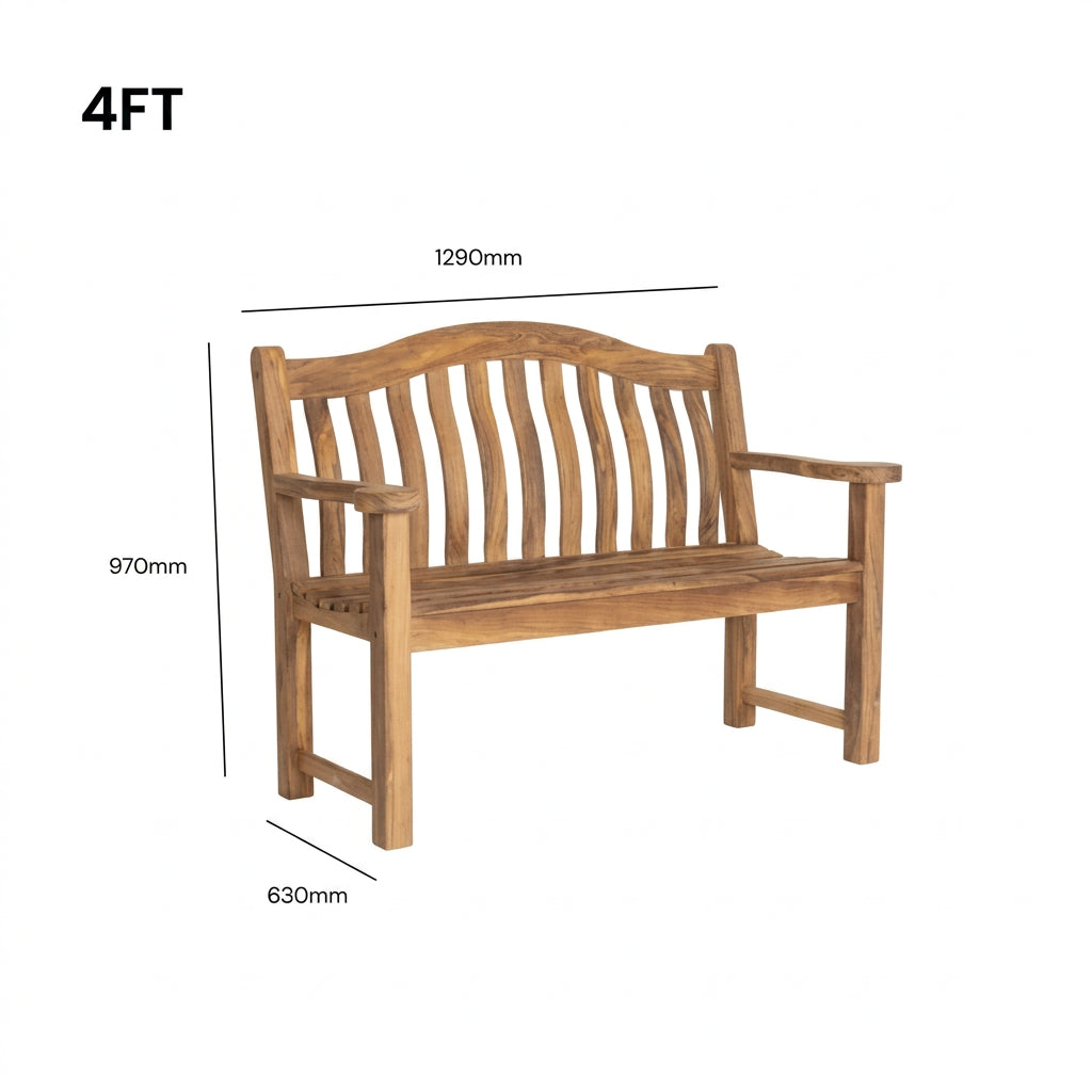 Alexander Rose Albany Turnberry 4ft Garden Bench