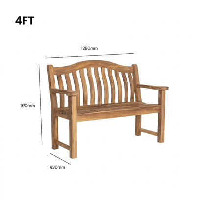 Alexander Rose Albany Turnberry 4ft Garden Bench