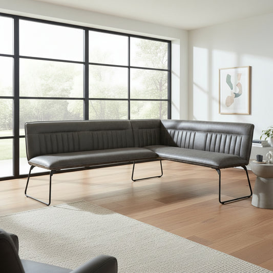 Baker Cooper Corner Bench Left in Grey