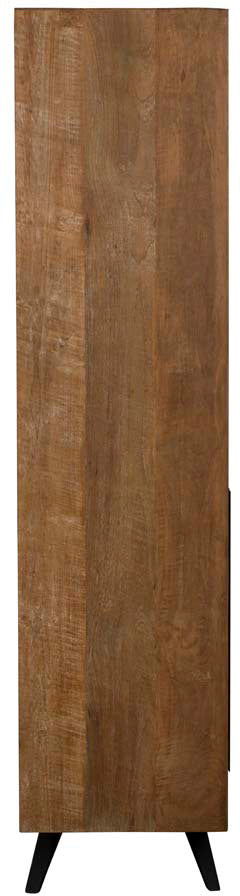 Baker Camden Bookcase crafted from oak wood with black metal legs