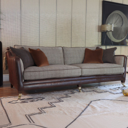 Tetrad Balmoral Midi Sofa in Austin Cumin Seed & Munro Check