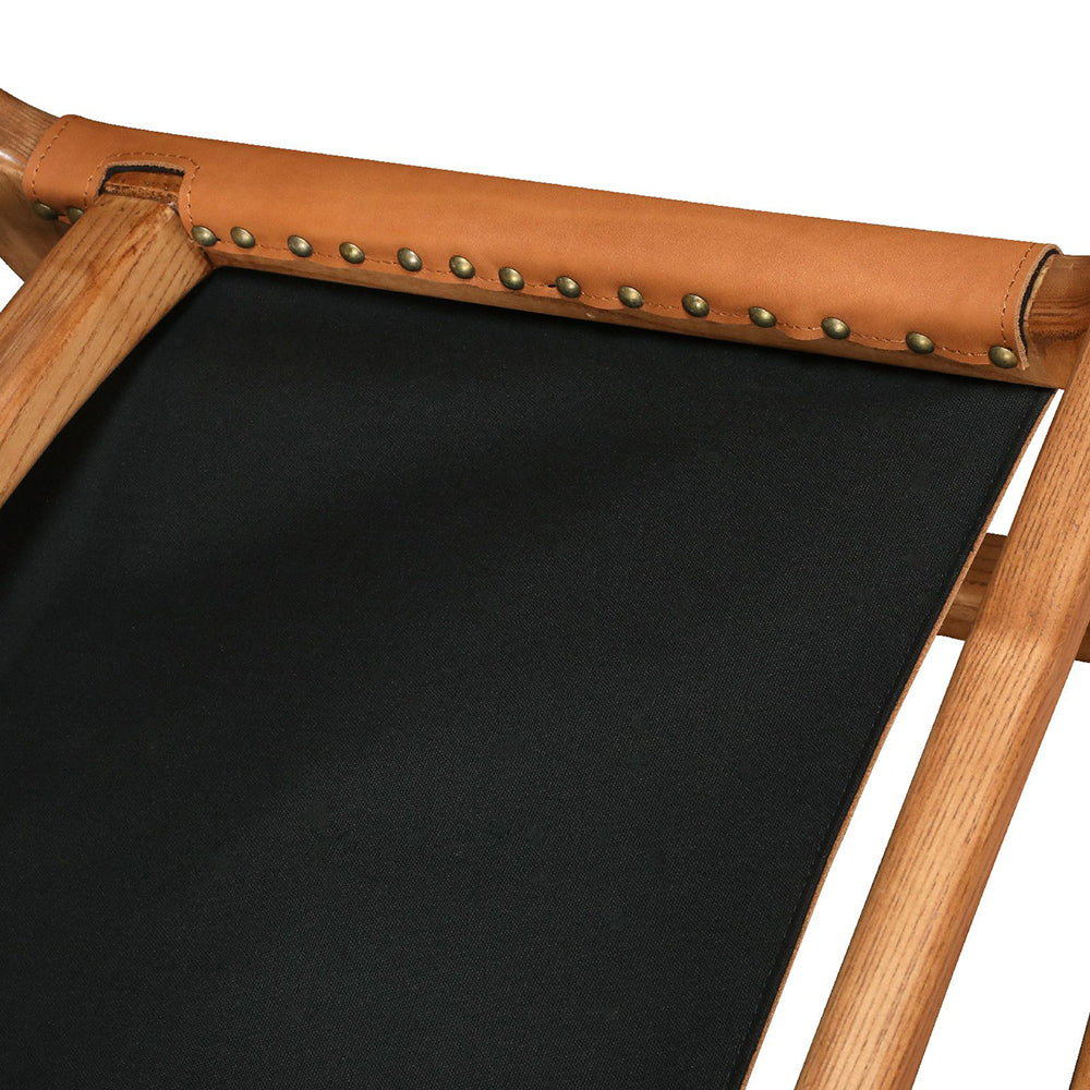 Carlton Furniture Calne Easy Chair is a combination of natural oak and tan leather