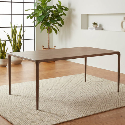 Carlton Furniture Holcot 180cm Rectangular Dining Table crafted from Oak wood and veneers, with rounded corners that give it a contemporary feel, can seat up to 6 people
