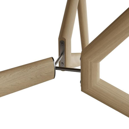 Carlton Furniture Morgan Oval Dining Table with a Bianco Oak wood finished trestle base