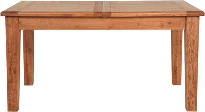 Carlton Furniture Rustic Manor 1500×900 Extending Dining Table with a warm oak finish can seat 4-6 people