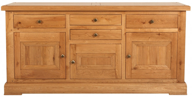 Carlton Furniture Windermere Lyon 3 Door Sideboard features 4 drawers and 3 cupboards for plenty of storage options