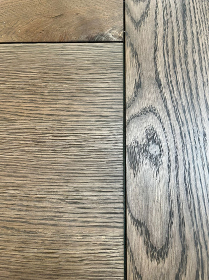 Carlton Furniture Windermere Rustic Monastery Extending Dining Table in Grey Oil Finished oak wood 