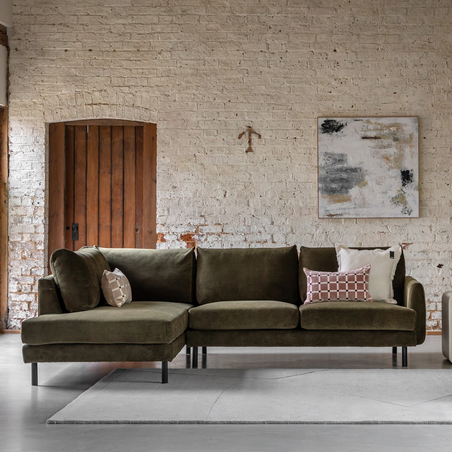 Gallery Direct Clerkenwell Left Hand Chaise Sofa