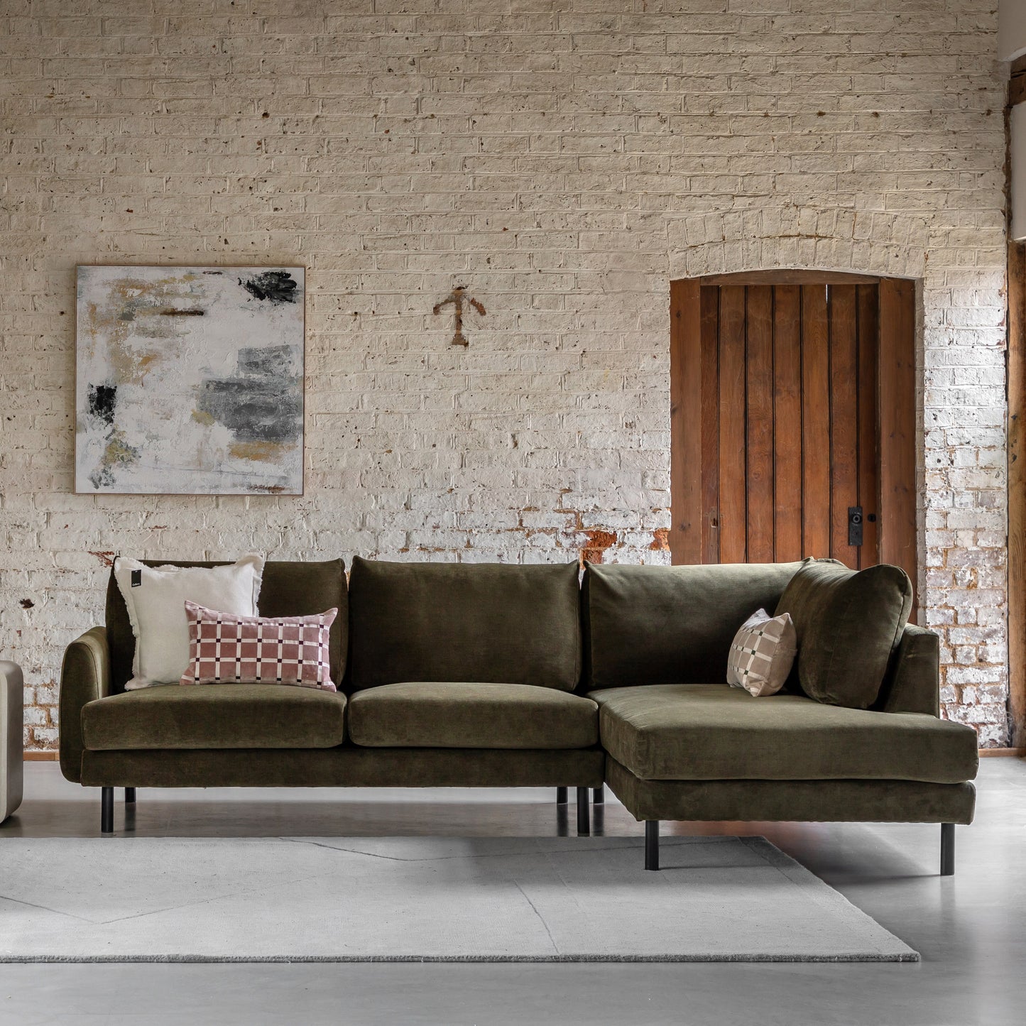 Gallery Direct Clerkenwell Right Hand Chaise Sofa