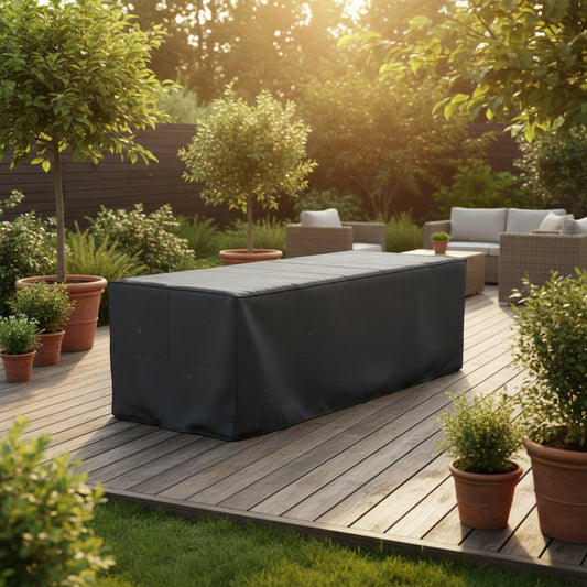Cushion Bag Aerocover 200cm x 75cm x 60cm is a breathable water resistant furniture cover with adjustable drawstring stoppers for a custom fit