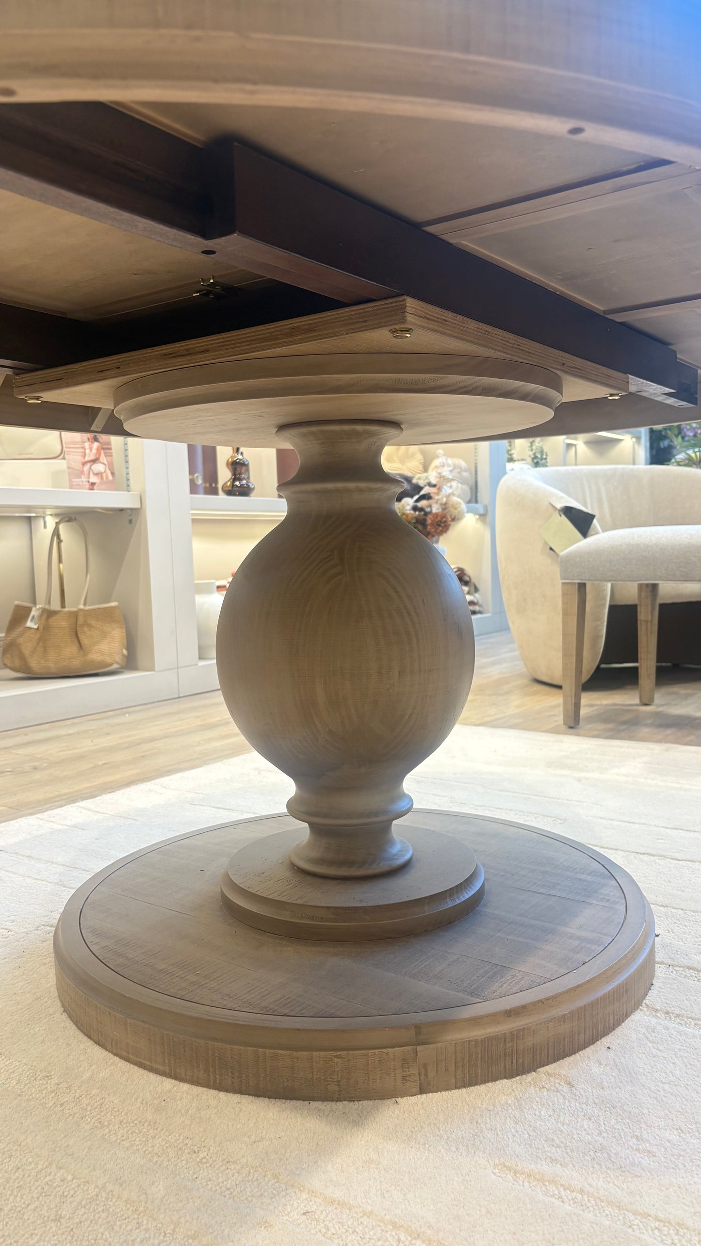 Gallery Direct Vancouver Round Extending Dining Table