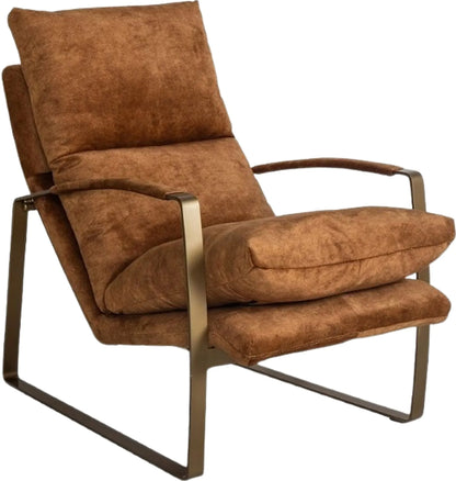 Gallery Direct Fabien Lounge Chair in Ochre