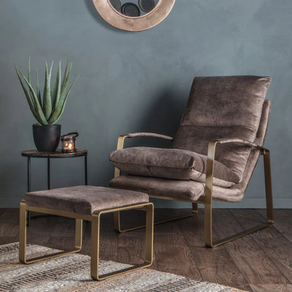 Gallery Direct Fabien Lounge Chair in Mineral
