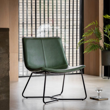 Gallery Direct Hawking Lounge Chair in Green