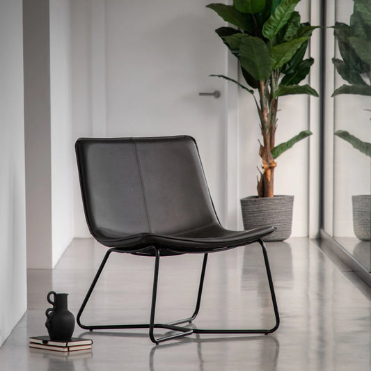 Gallery Direct Hawking Lounge Chair in Charcoal
