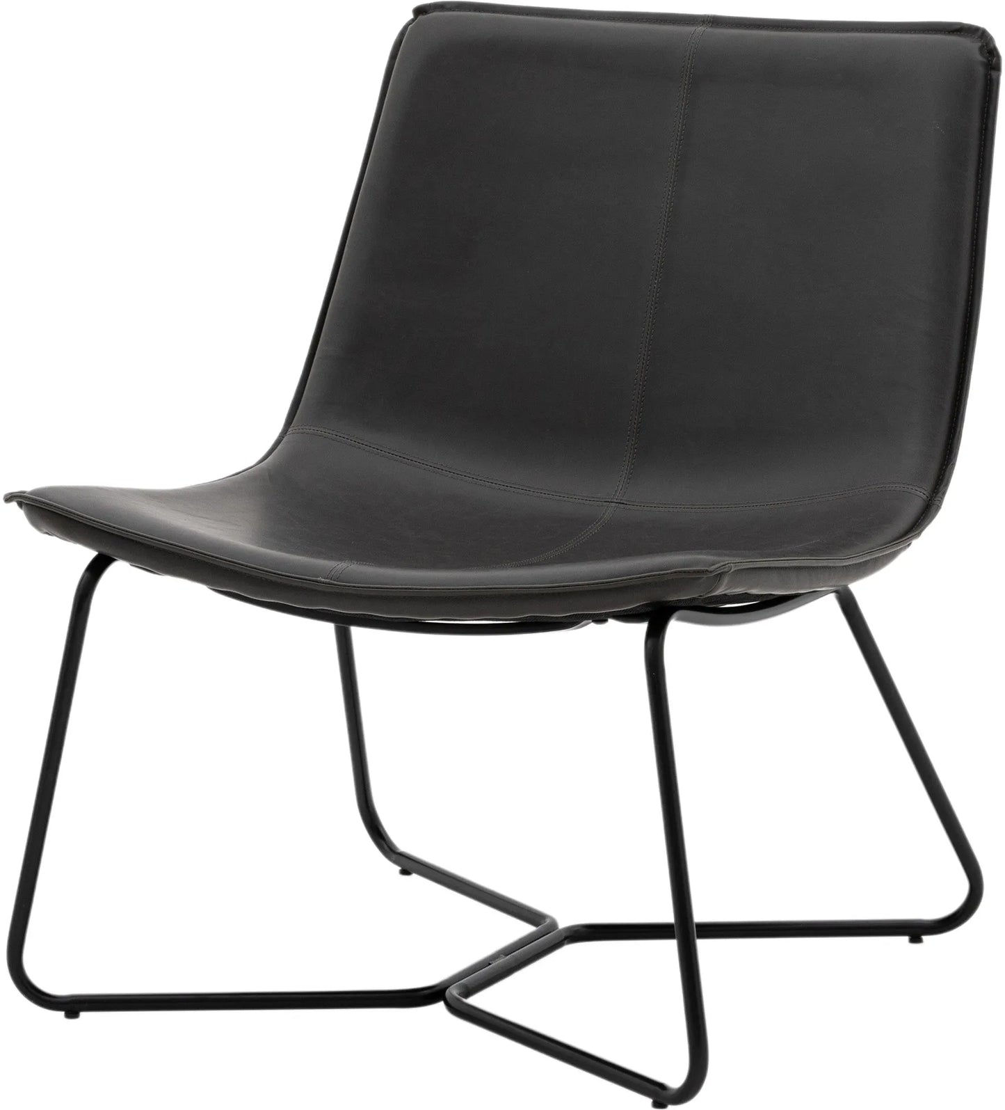 Gallery Direct Hawking Lounge Chair in Charcoal