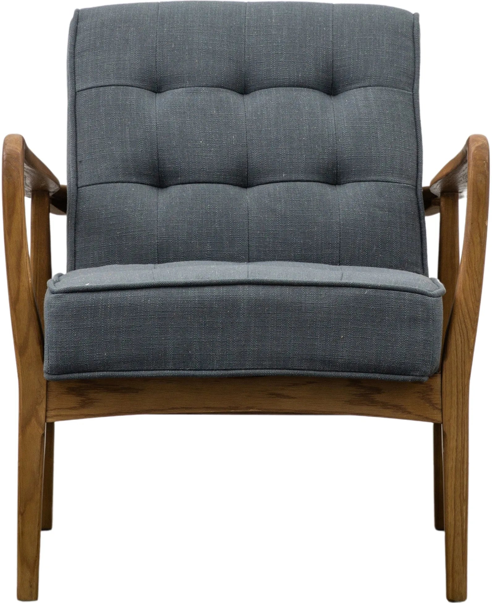 Gallery Direct Humber Armchair in Dark Grey Linen