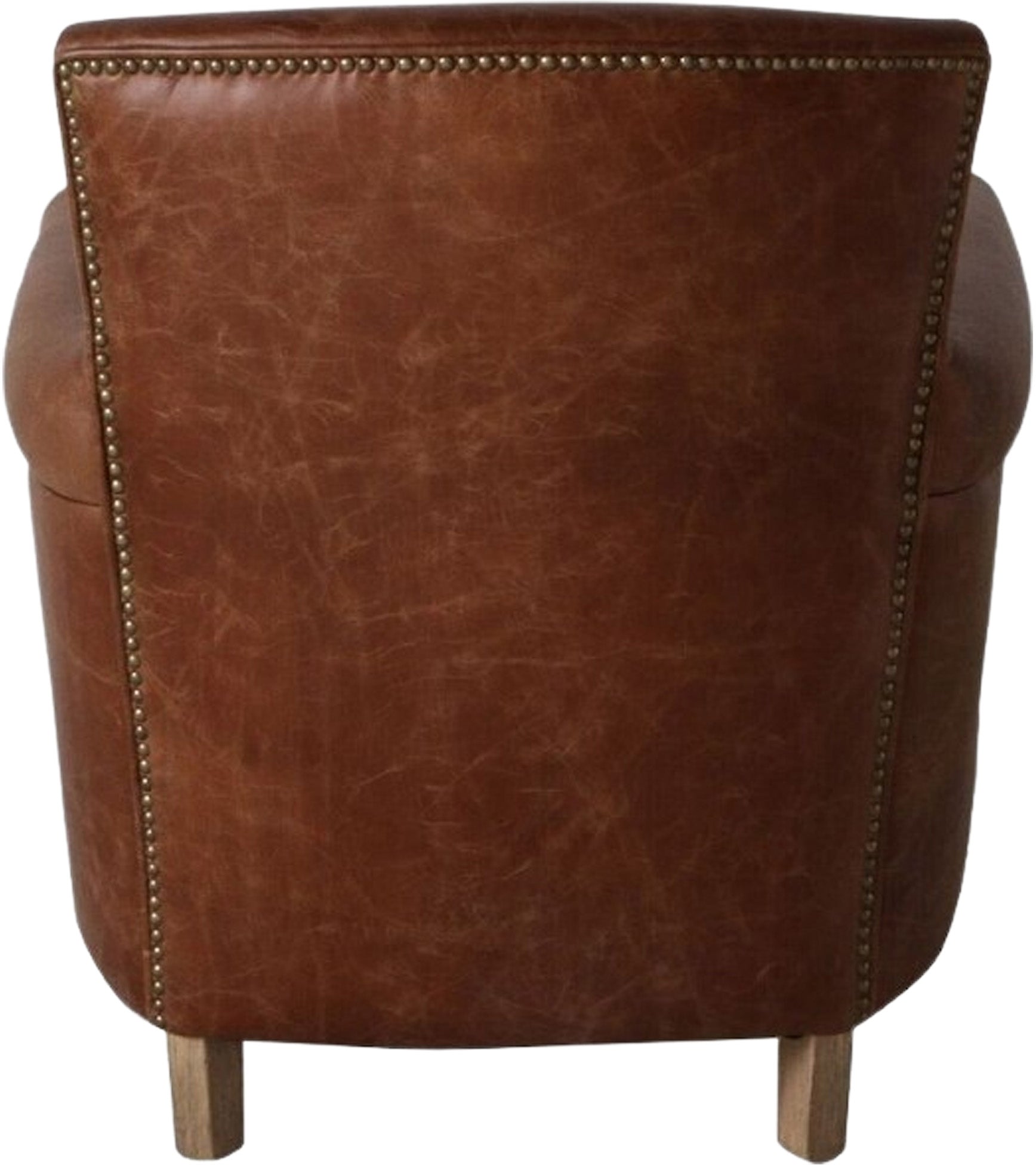 Gallery Direct Mr. Paddington Chair in Vintage Brown Leather