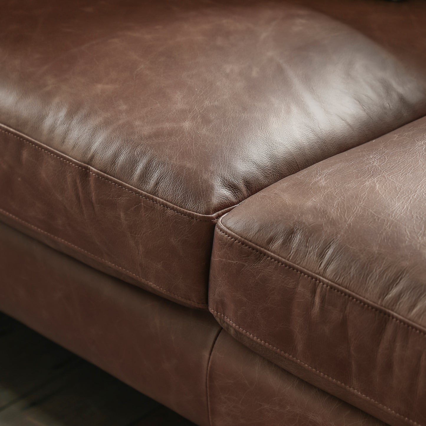 Gallery Direct Osborne Armchair in Vintage Brown Leather