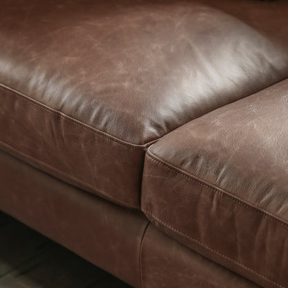 Gallery Direct Osborne Armchair in Vintage Brown Leather