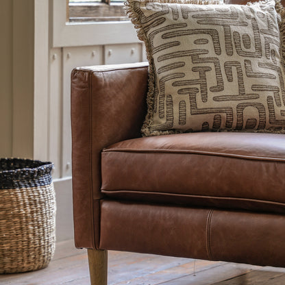 Gallery Direct Osborne Armchair in Vintage Brown Leather