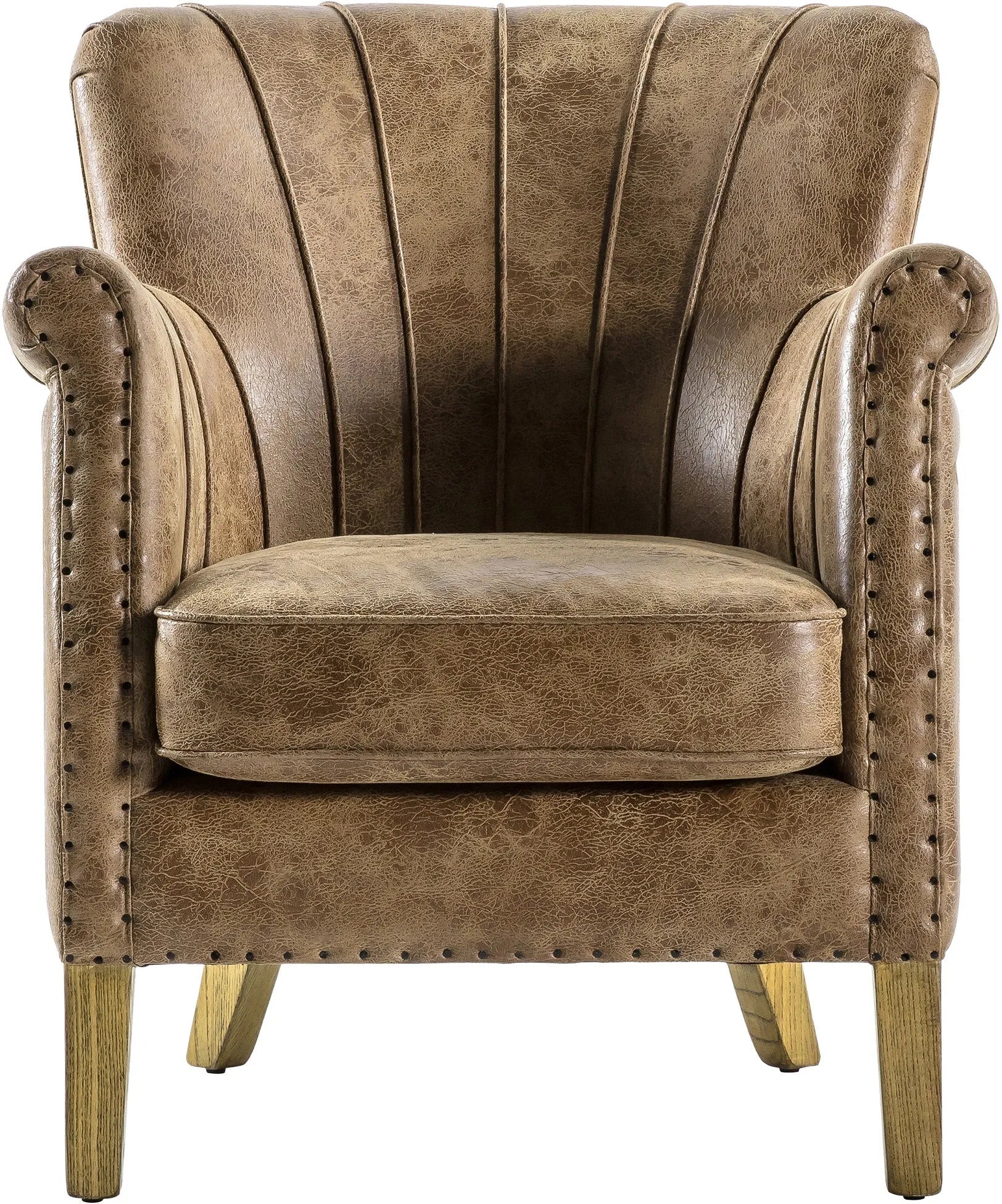 Gallery Direct Hickman Armchair in Brown Leather