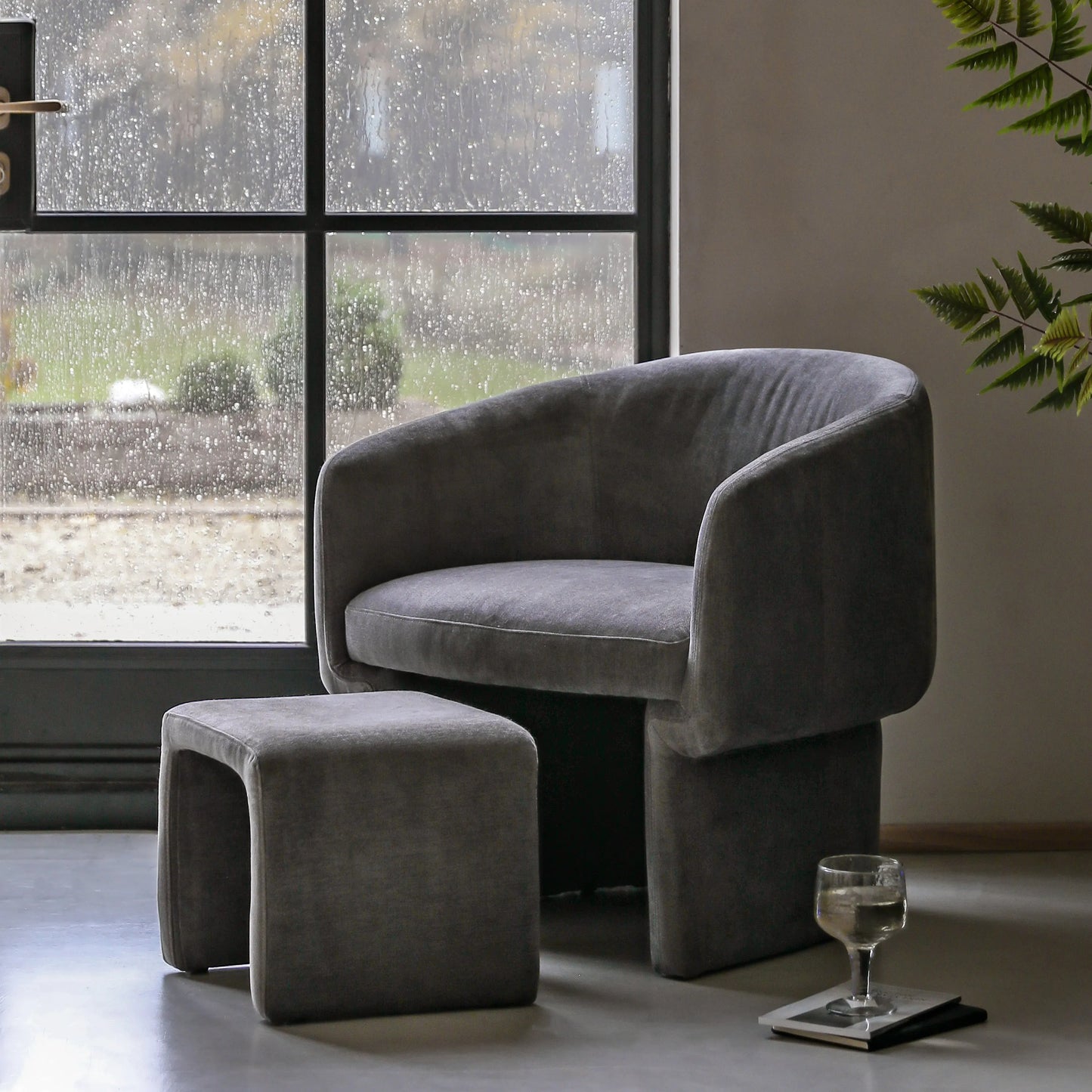 Gallery Direct Asko Armchair in Anthracite