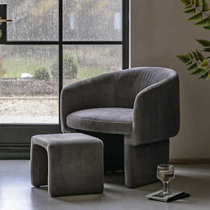 Gallery Direct Asko Armchair in Anthracite