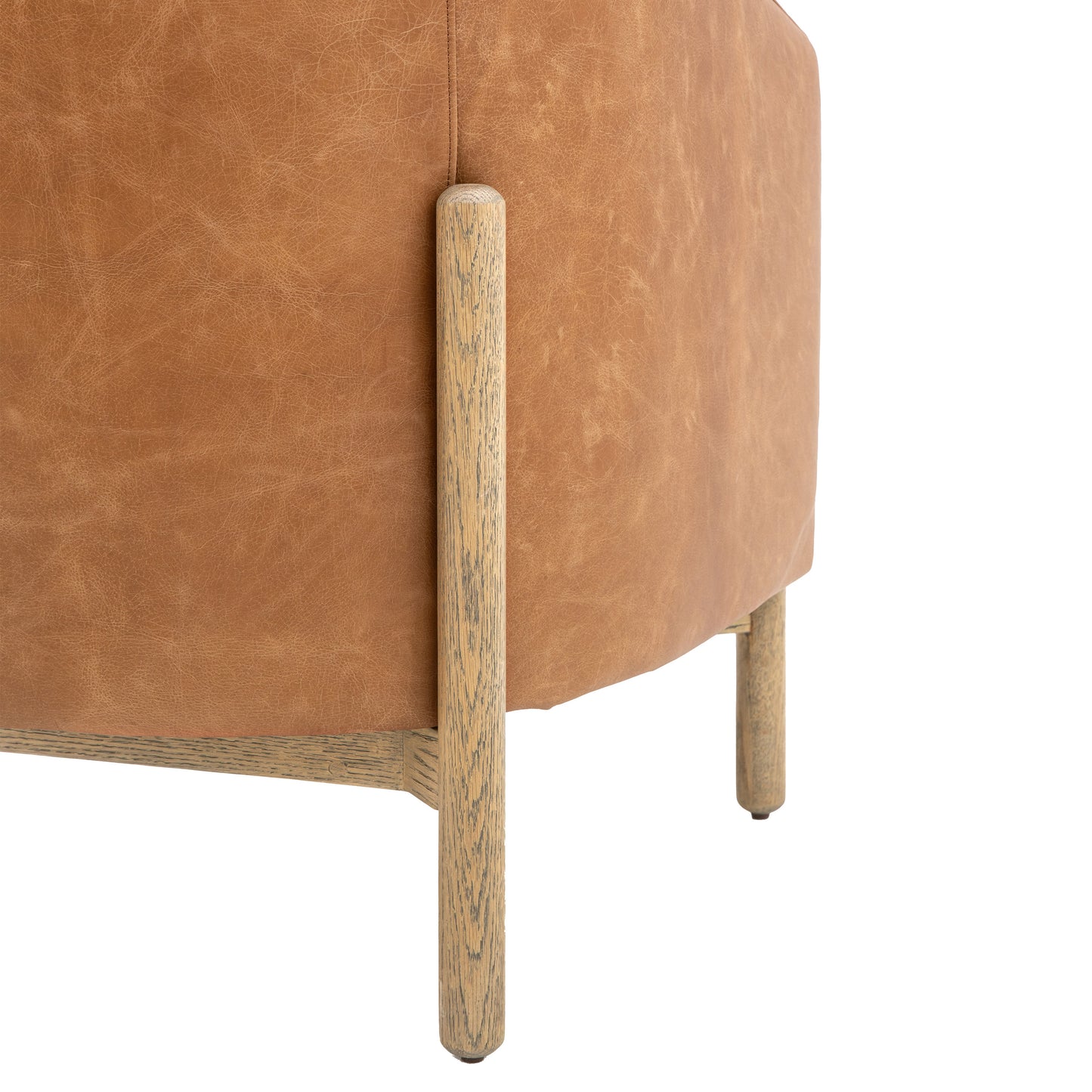 Gallery Direct Tindon Armchair in Vintage Brown Leather