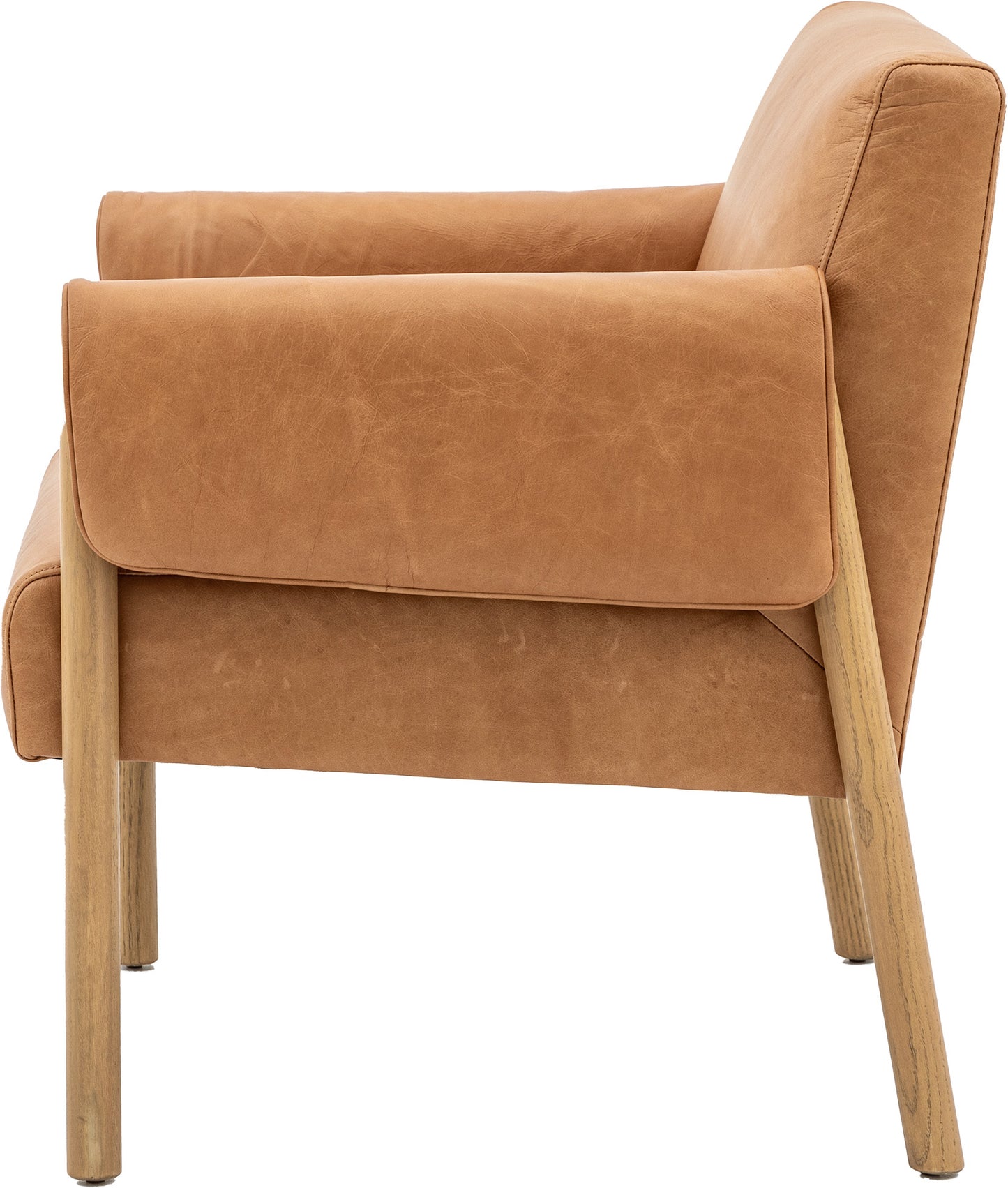 Gallery Direct Stratford Armchair in Brown Leather