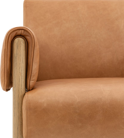 Gallery Direct Stratford Armchair in Brown Leather