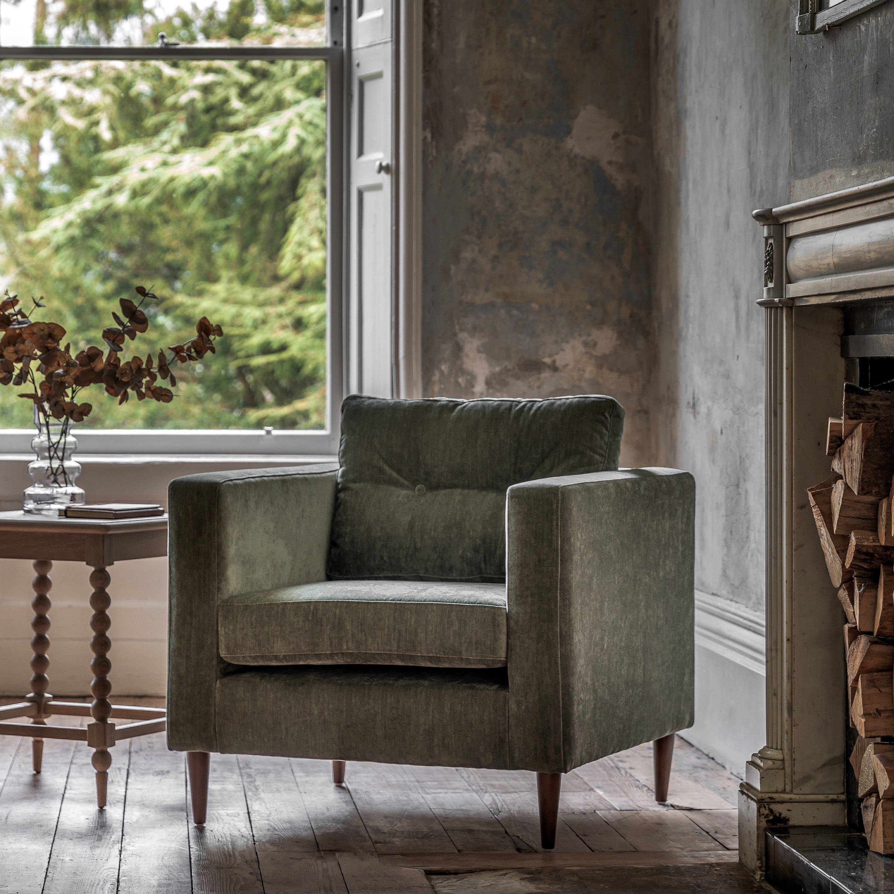Gallery Direct Whitwell Armchair in Forest