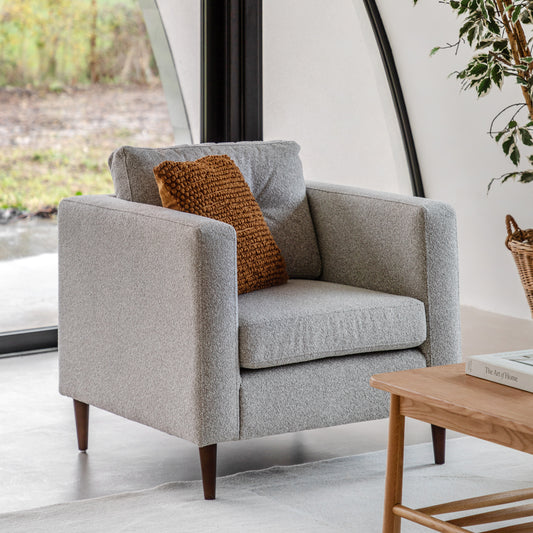 Gallery Direct Whitwell Armchair in Light Grey