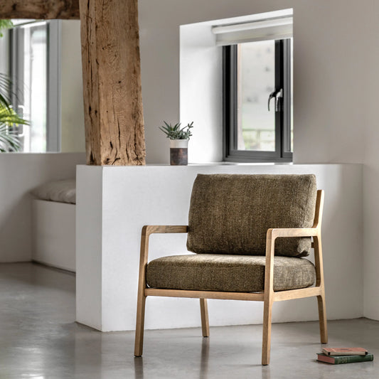 Gallery Direct Cortona Armchair in Moss Green