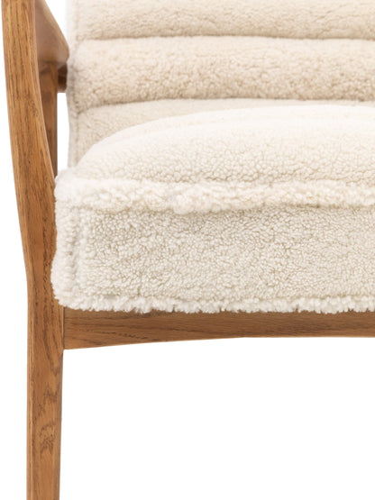 Gallery Direct Datsun Armchair in Cream Sheepskin