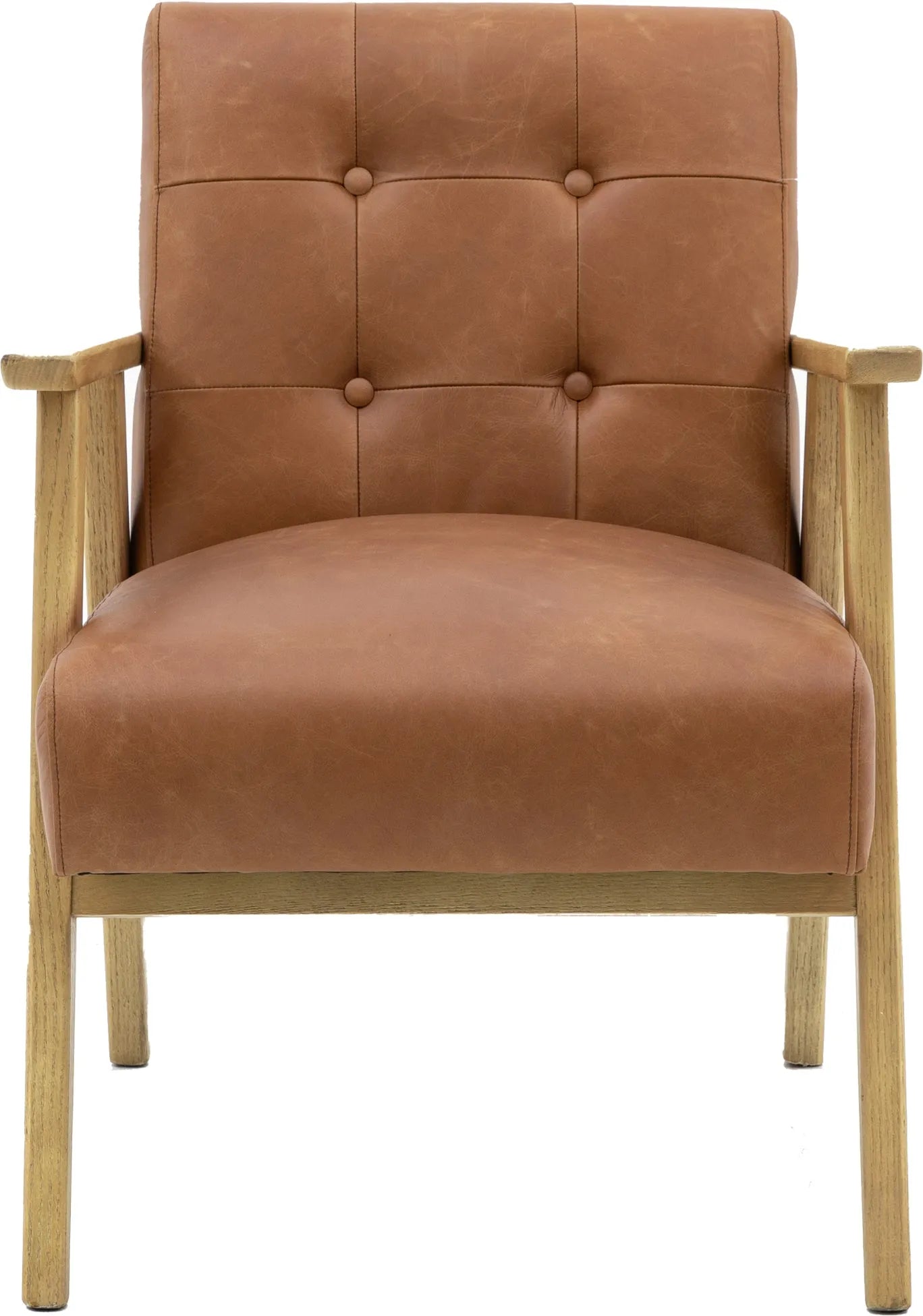 Gallery Direct Blackhall Armchair in Antique Brown Leather