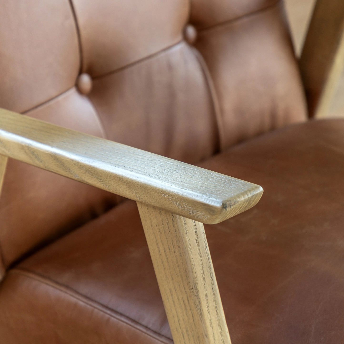 Gallery Direct Blackhall Armchair in Antique Brown Leather