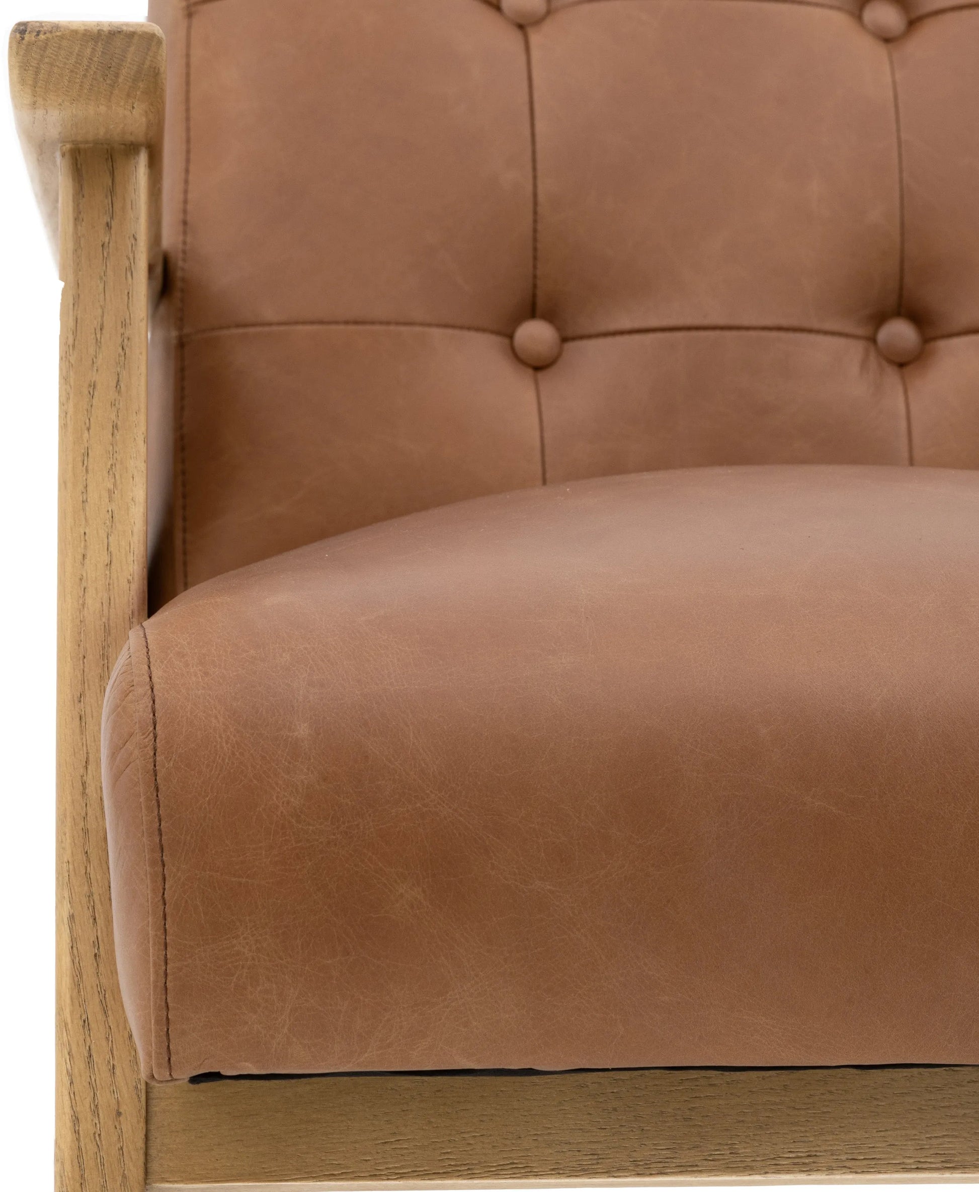Gallery Direct Blackhall Armchair in Antique Brown Leather