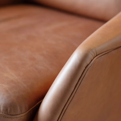 Gallery Direct Brompton Armchair in Brown Leather