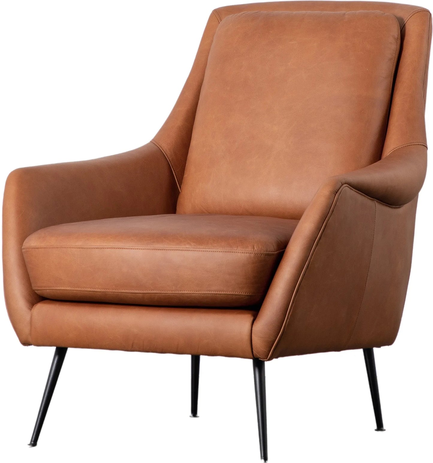 Gallery Direct Brompton Armchair in Brown Leather