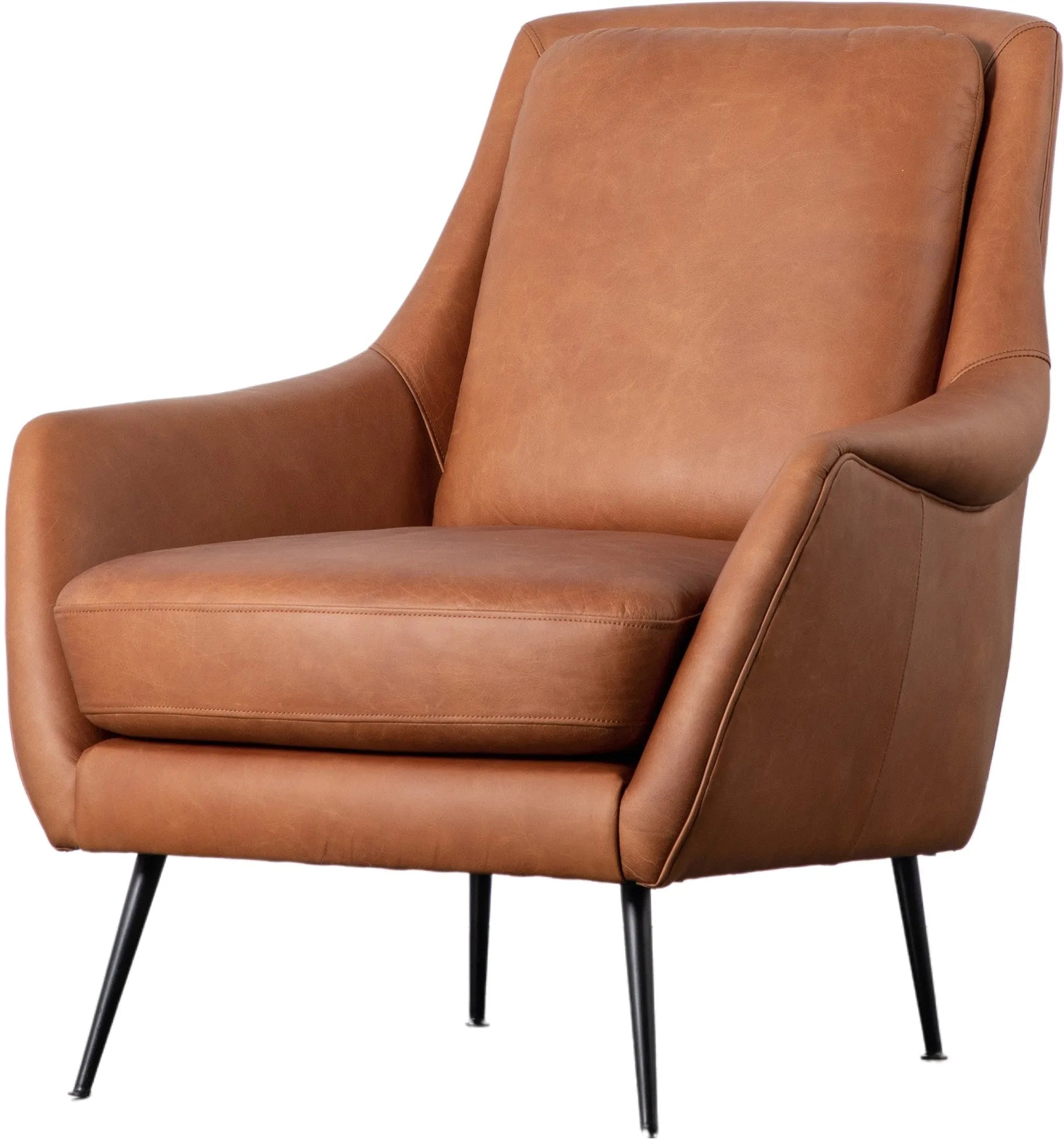 Gallery Direct Brompton Armchair in Brown Leather