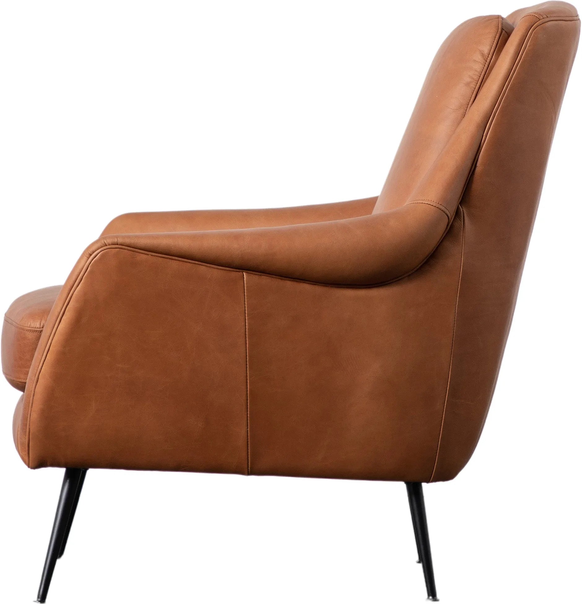 Gallery Direct Brompton Armchair in Brown Leather